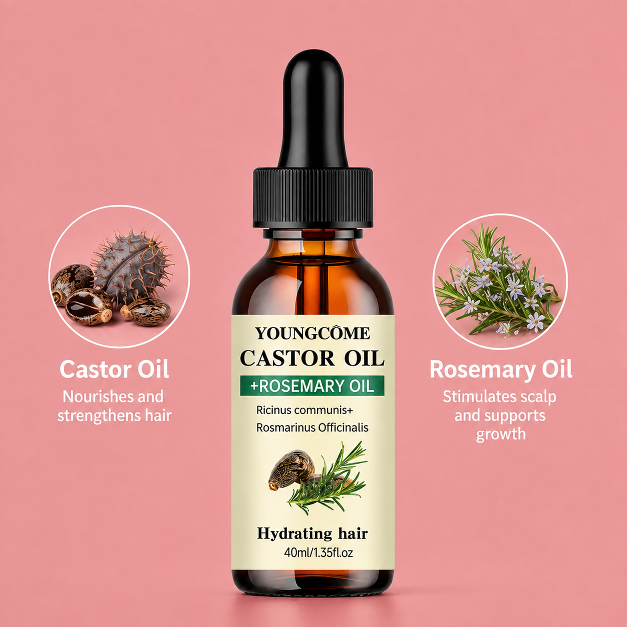 Castor & Rosemary Oil Blend
