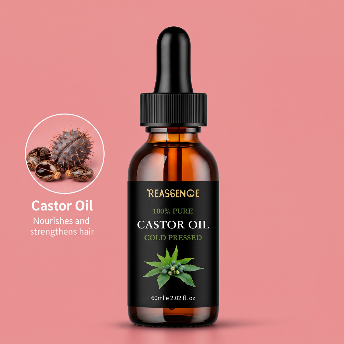 Pure Cold-Pressed Castor Oil