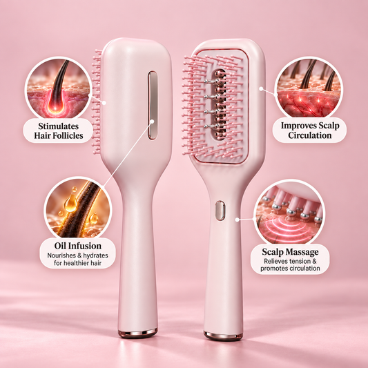 Red Light Therapy Scalp Brush
